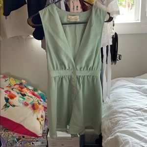 Mint colored romper